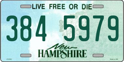 NH license plate 3845979