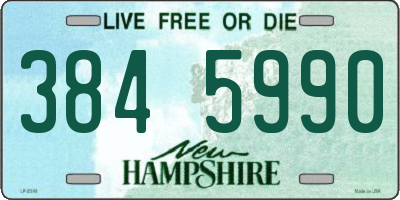 NH license plate 3845990
