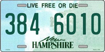 NH license plate 3846010