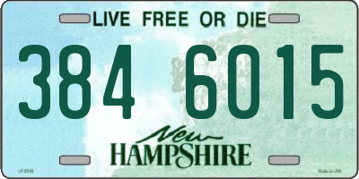 NH license plate 3846015