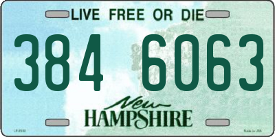 NH license plate 3846063