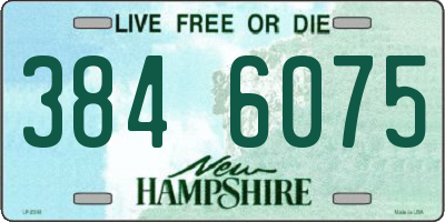 NH license plate 3846075