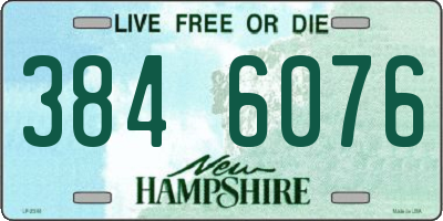 NH license plate 3846076