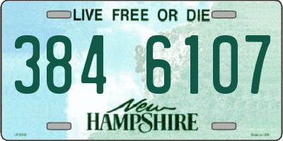 NH license plate 3846107