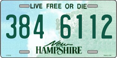 NH license plate 3846112