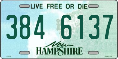 NH license plate 3846137