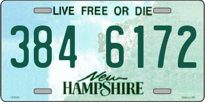 NH license plate 3846172