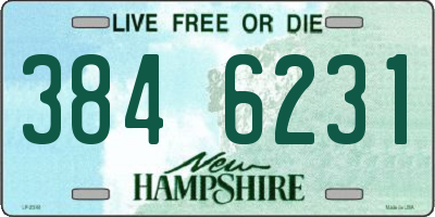 NH license plate 3846231