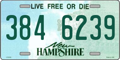 NH license plate 3846239