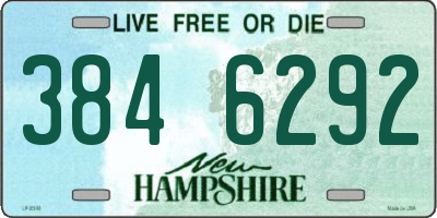 NH license plate 3846292
