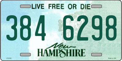 NH license plate 3846298