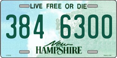 NH license plate 3846300
