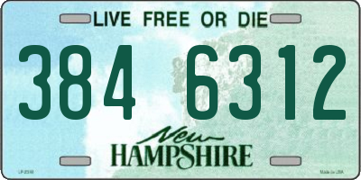 NH license plate 3846312
