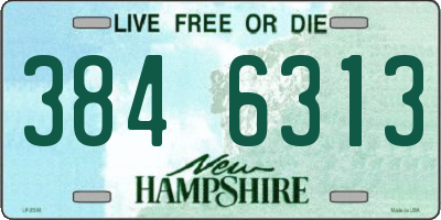 NH license plate 3846313