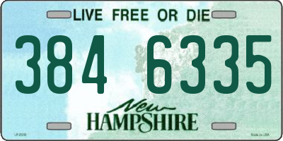 NH license plate 3846335