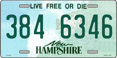 NH license plate 3846346