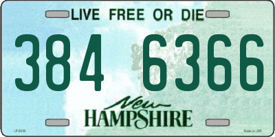 NH license plate 3846366