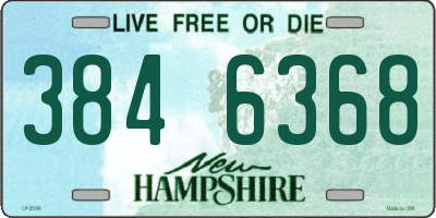 NH license plate 3846368