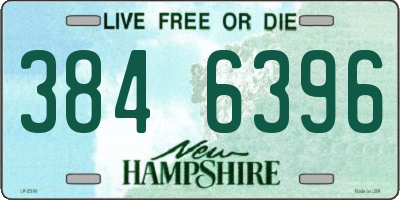 NH license plate 3846396