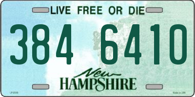 NH license plate 3846410