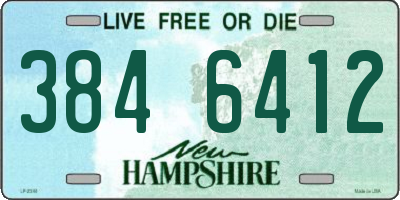 NH license plate 3846412