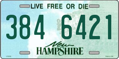 NH license plate 3846421
