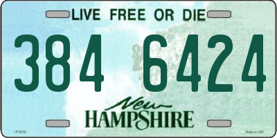NH license plate 3846424