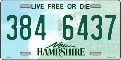 NH license plate 3846437