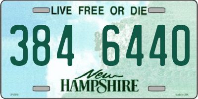 NH license plate 3846440