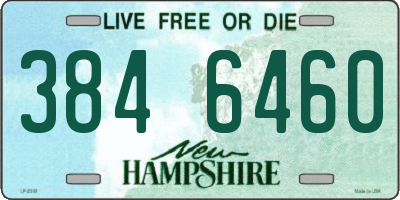 NH license plate 3846460