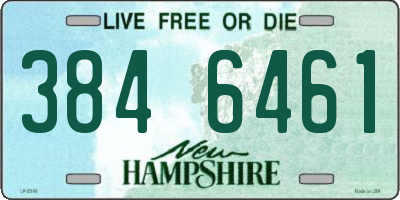 NH license plate 3846461