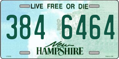 NH license plate 3846464