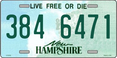 NH license plate 3846471