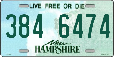 NH license plate 3846474