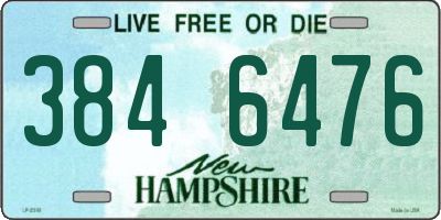 NH license plate 3846476