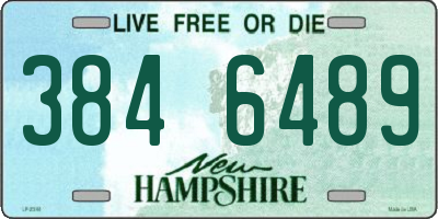 NH license plate 3846489