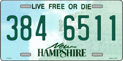 NH license plate 3846511