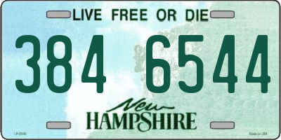 NH license plate 3846544