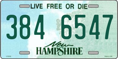 NH license plate 3846547