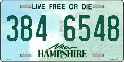 NH license plate 3846548