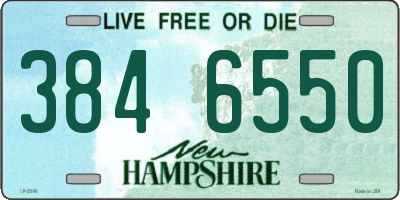NH license plate 3846550