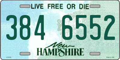 NH license plate 3846552