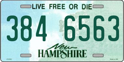 NH license plate 3846563