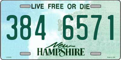 NH license plate 3846571