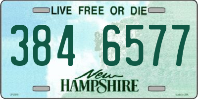 NH license plate 3846577
