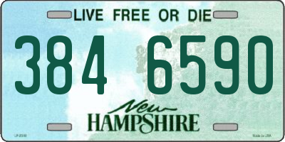 NH license plate 3846590