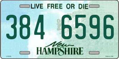 NH license plate 3846596