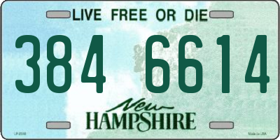 NH license plate 3846614