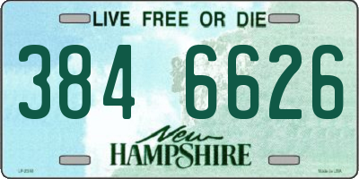 NH license plate 3846626