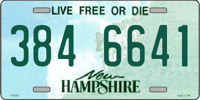NH license plate 3846641